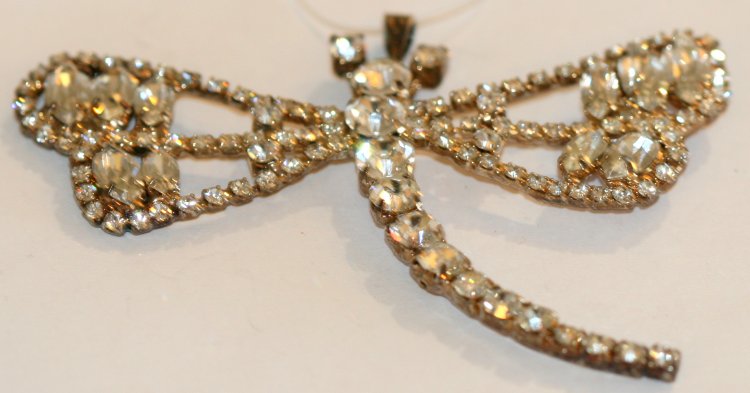 Dragonfly Pendant Crystal AB - Click Image to Close