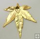 Japanese Maple Leaf Dip In 24 k Gold Appx.size 1.5 x 1 in.