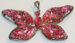 Butterfly Pendant Fucshia