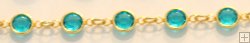 1128 SS 39 Blue Zircon (Gold)