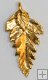 Fern Leaf Dip In 24 k Gold Appx.size 1 x 0.50 in.