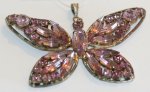 Butterfly Pendant Light Amethyst
