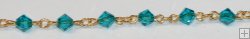 5328 6mm Blue Zircon (Gold)