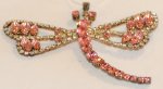 Dragonfly Pendant Light Rose