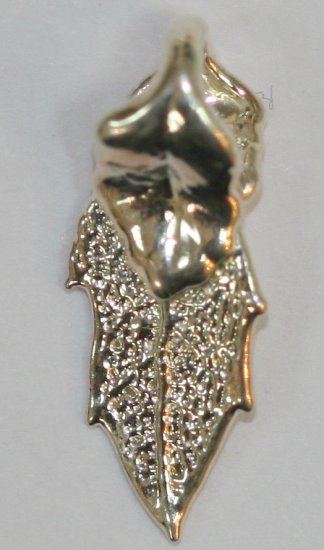 Oak Leaf Dip In Silver Appx.size 1.5 x .50 in. - Click Image to Close