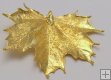 Sugar Maple Leaf In 24 k Gold Appx.size 1.5 x 1 in.