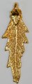 Pointed Oak Leaf In 24 k Gold Appx.size 1.5 x 1 in.