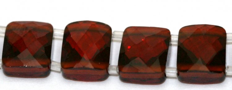 8x10mm Dark Red CZ - Click Image to Close