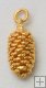 Pine Cone In 24 k Gold Appx.size 1.5 x 1 in.