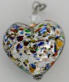 Murano Heart Aurora (1.25 x1.25 in.) # 34