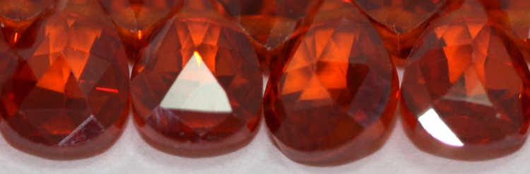 5x7mm Dark Orange CZ - Click Image to Close