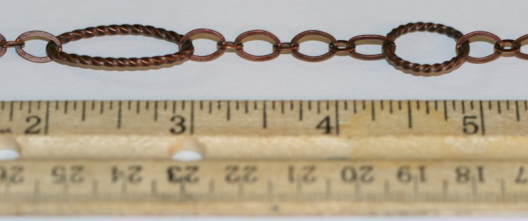 Antique Copper Chain - AC 11 - Click Image to Close