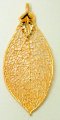 Evergreen Leaf Dip In 24 k Gold Appx.size 1 x 0.50 in.