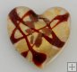 Murano Heart Aurora Flat (1.25 x1.25 in.) # 38