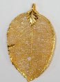 Rose Leaf In 24 k Gold Appx.size 1.5 x 1 in.