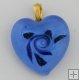 Murano Heart Aurora Flat (1.25 x1.25 in.) # 37