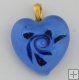 Murano Heart Aurora Flat (1.25 x1.25 in.) # 37