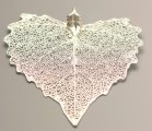 Cottonwood Leaf Dip In Silver Appx.size 1.5 x 1 in.