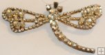Dragonfly Pendant Crystal AB
