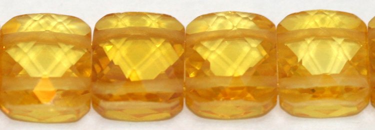 10x12mm Dark Yellow CZ - Click Image to Close